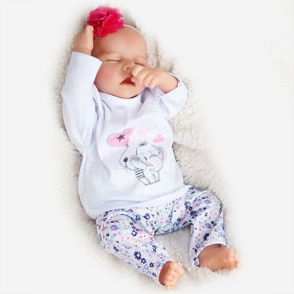 Accessories Adorable 17" Realistic Journey Reborn Baby Doll Girl - Lifelike & Cuddly