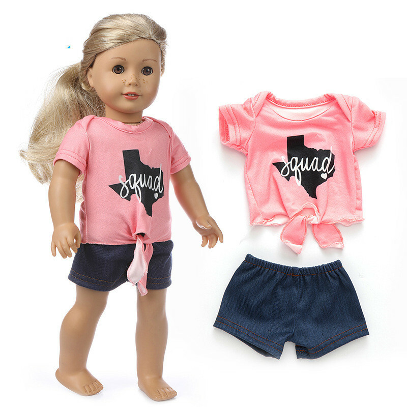 Accessories Chic 18-Inch American Girl Doll Clothes: Dearbei Casual Set & Accessories