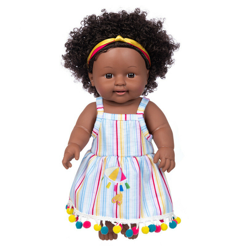 Accessories Realistic African Baby Doll - Lifelike Black Simulation Toy