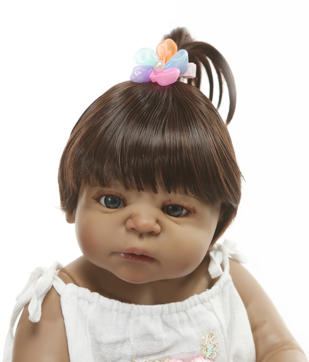 Accessories Realistic All-Silicone Dark Skin Children's Dolls - Perfect Playmates