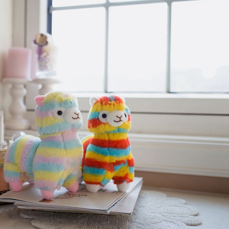 Alpaca Plushies Adorable Rainbow Alpaca Plush Toy - Perfect Cuddly Gift for Kids