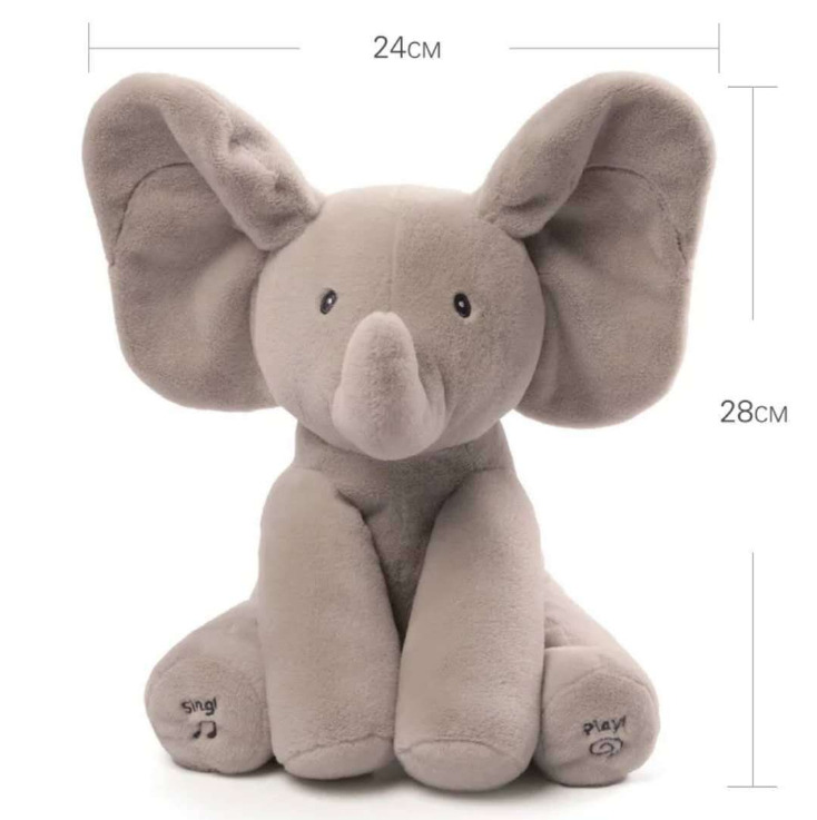 Animal Plushies Adorable Elephant Plush Toy: Perfect Cuddly Gift for Kids