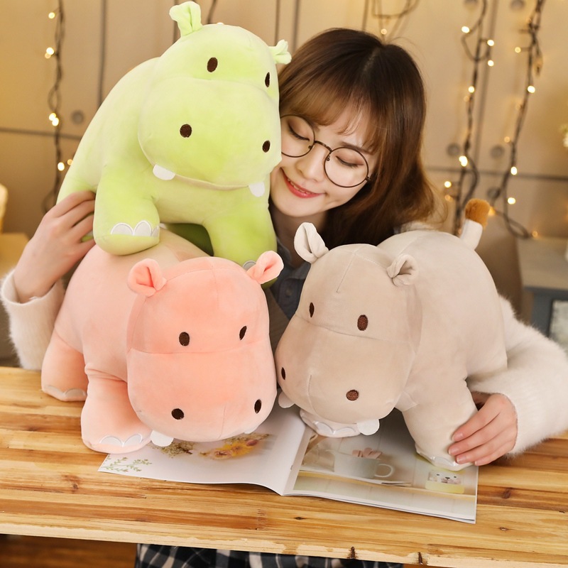 Animal Plushies Adorable Mr. Hippo Cartoon Doll - Perfect Gift for Kids