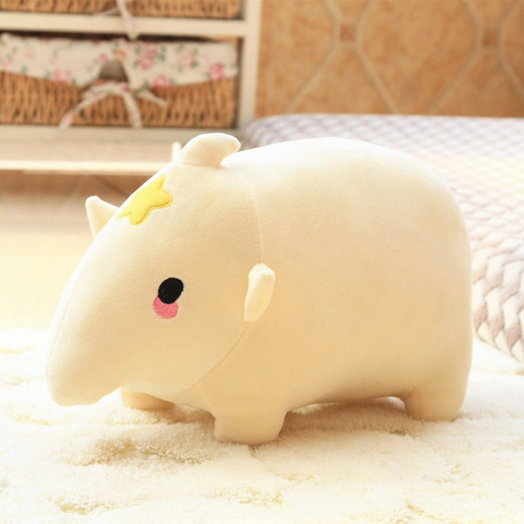 Animal Plushies Adorable Tapir Plush Toy - Perfect Cuddly Stuffed Animal for Kids