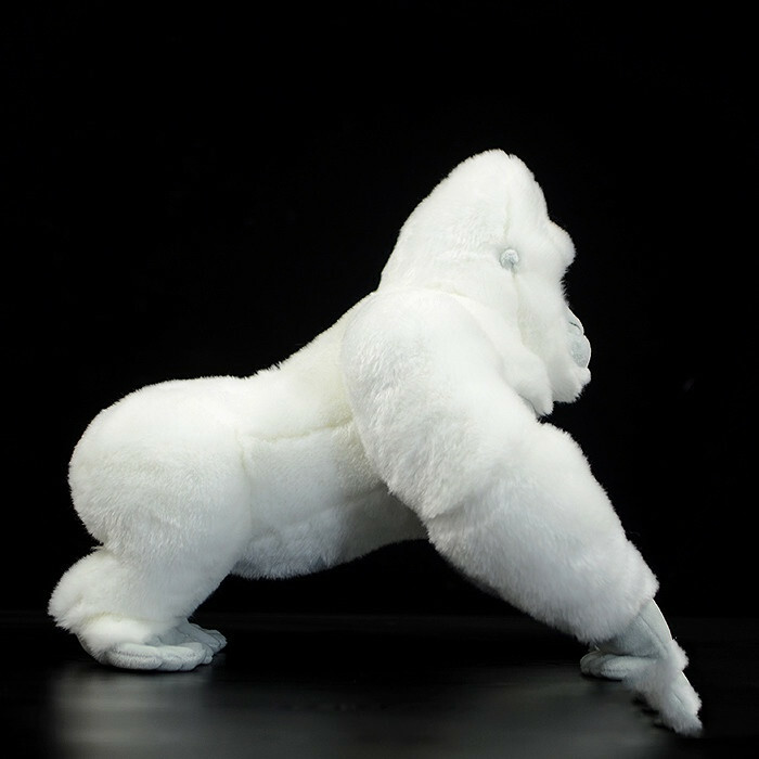 Animal Plushies Albino Gorilla Plush Toy: Soft, Cuddly & Unique Gift for Kids