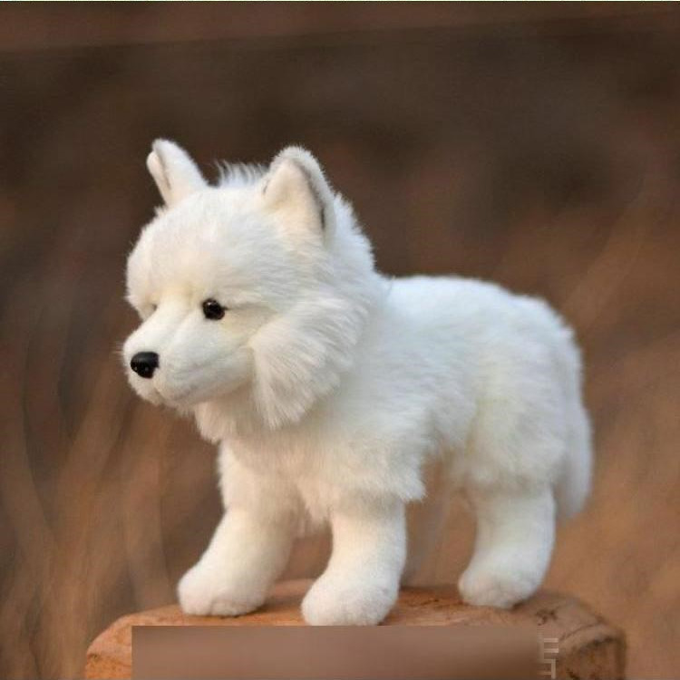 Animal Plushies Arctic Fox Plush Toy: Realistic & Cuddly Simulation Doll for Kids