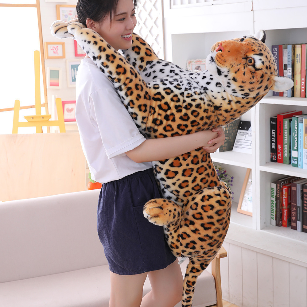 Animal Plushies Leopard Plush Toy Doll: Creative Forest Animal Home Decor