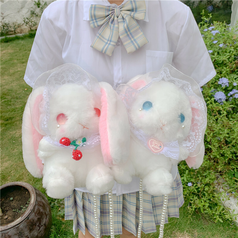 Anime Plushies Charming Plush Lace Doll Shoulder Bag in JK Uniform Style