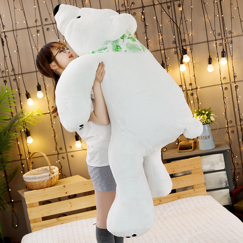 Bear Plushies Adorable Full-Size White Polar Bear Plush Toy - Soft & Cuddly
