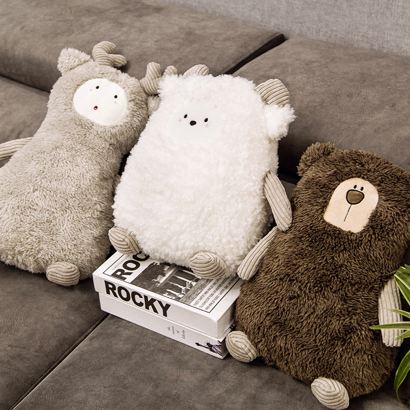 Bear Plushies Adorable Nordic Bear, Lamb & Elk Plush Toys - Perfect Cuddly Gift
