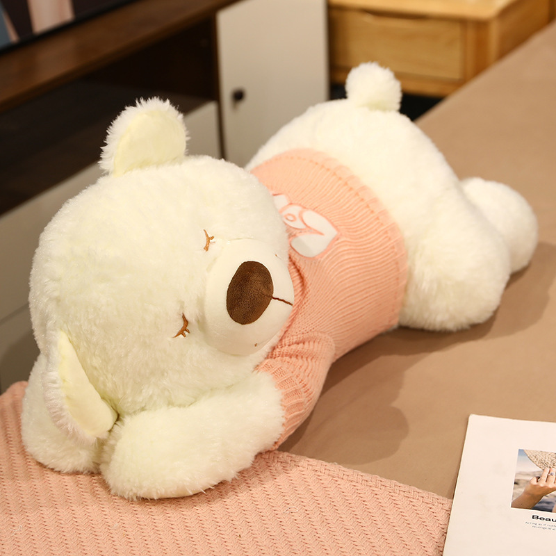 Bear Plushies Adorable Sweater Bear Plush Toy - Perfect Sleeping Pillow Companion