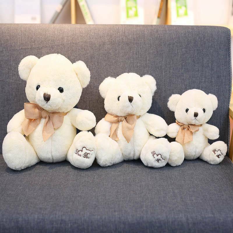 Bear Plushies Adorable Teddy Bear Plush Toy with Butterfly Bow - Perfect Birthday Gift for Girls