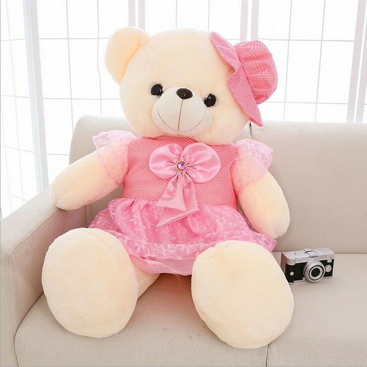 Bear Plushies Glowing Teddy Bear Plush Toy: Large, Colorful Skirt Pillow Doll - Perfect Birthday Gift