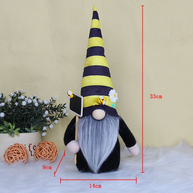 Bee Plushies Adorable Bee Gnome Faceless Doll - Perfect Festival Decoration