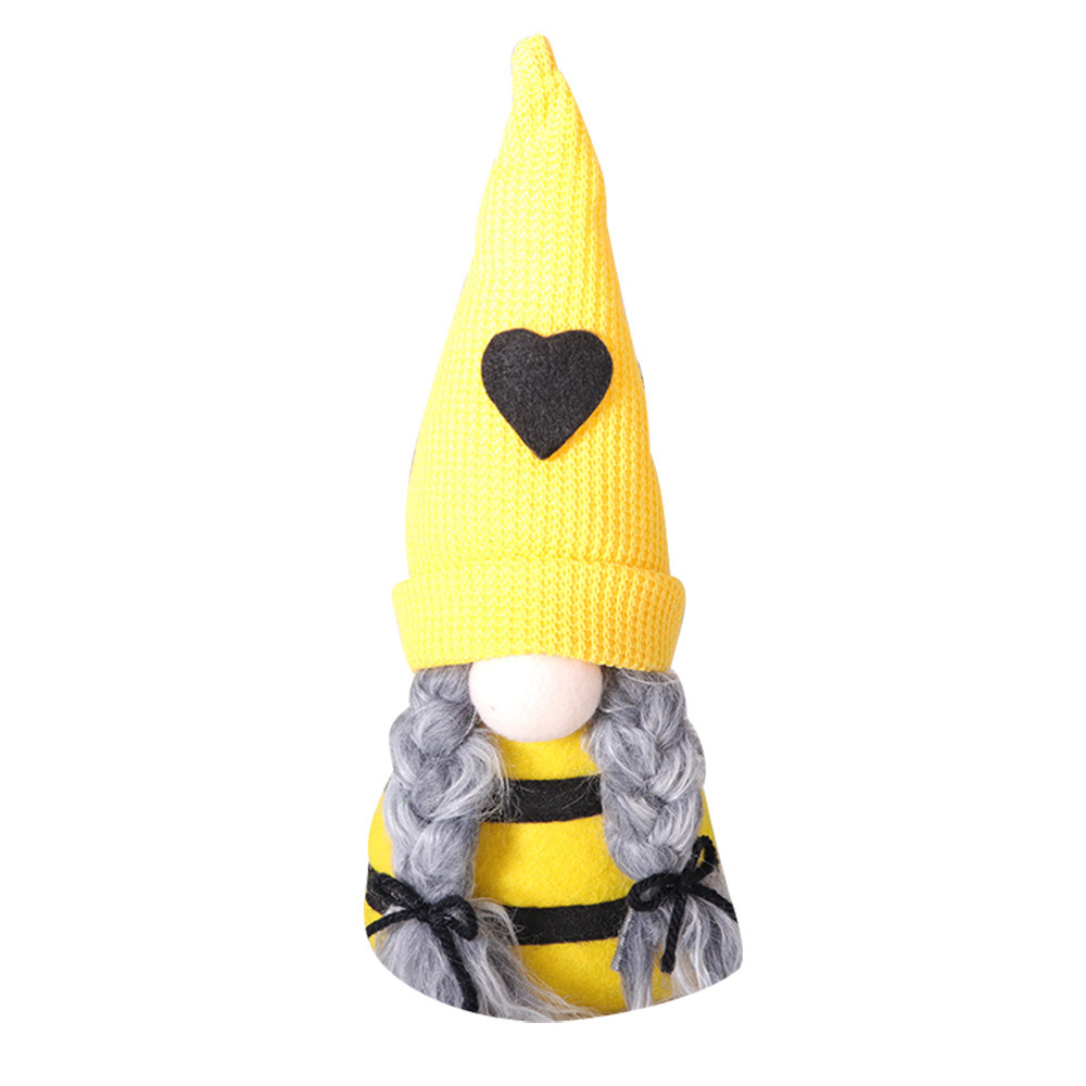 Bee Plushies Adorable Knitted Plush Bee Doll - Perfect Festival Decoration