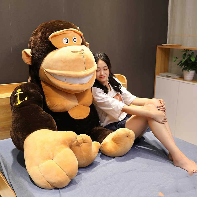 Big Animal Plushies 1.6m King Kong Gorilla Plush Toy - Large & Cuddly Doll for All Ages
