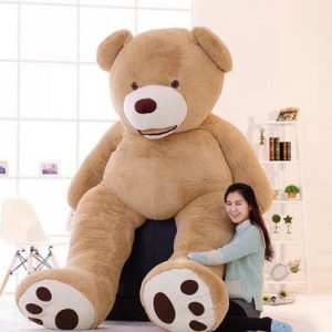 Big Animal Plushies Extra Large 130cm American Teddy Bear Cover - Soft Plush Stuffed Animal Pillow