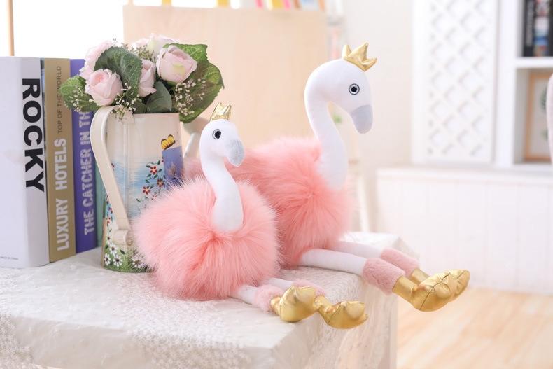 Bird Plushies Adorable Flamingo Plush Toy: Perfect Cuddly Gift for Kids