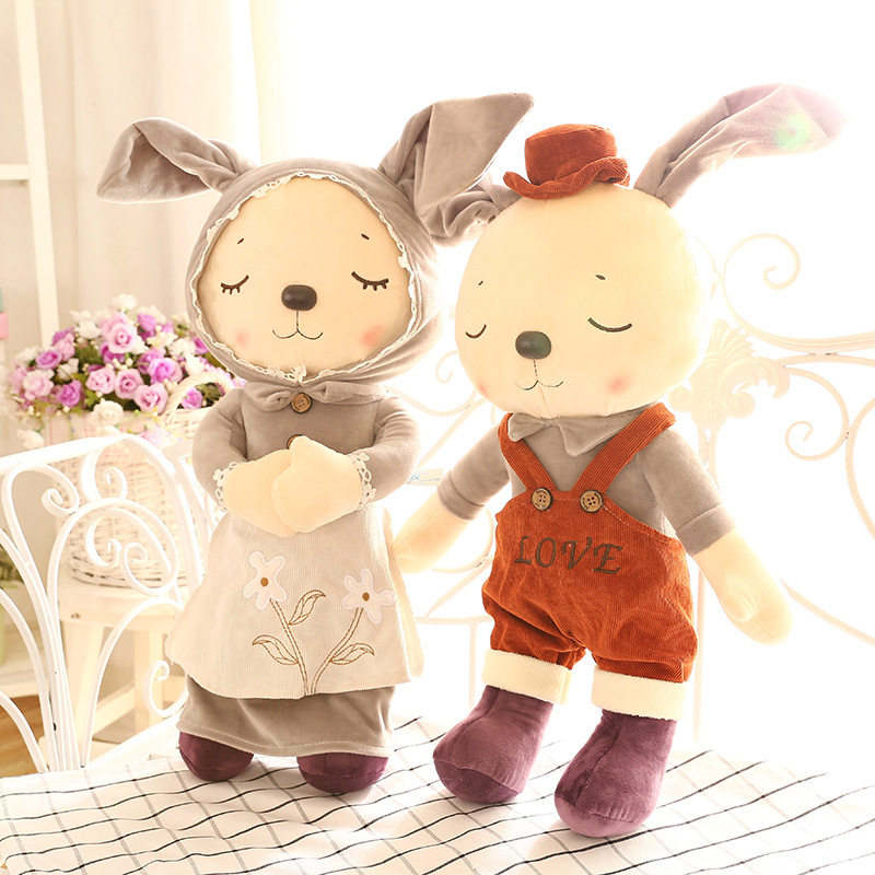 bunny plushies 2021 plush companion rabbit doll   perfect valentine's day gift for lovers 1236