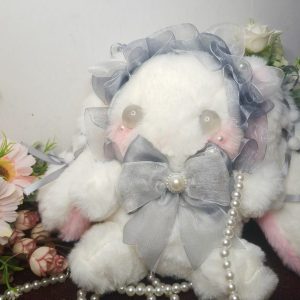 Bunny Plushies Adorable Handmade Lop Ear Rabbit Bear Plush Messenger Bag - Perfect Gift