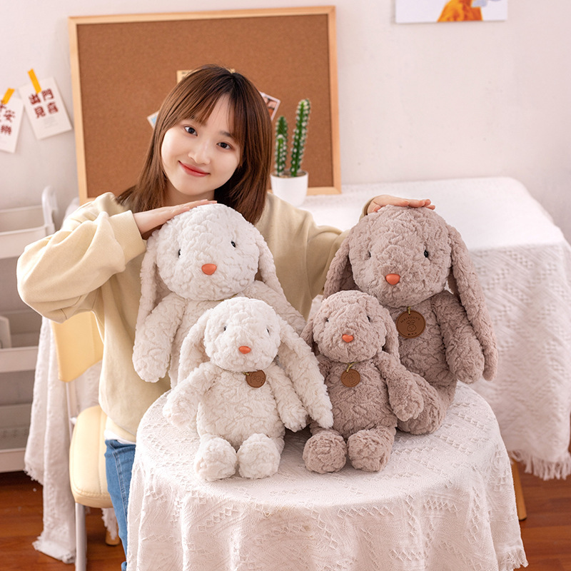 Bunny Plushies Adorable Rabbit & Bear Dolls for Kids - Perfect Gift for Girls