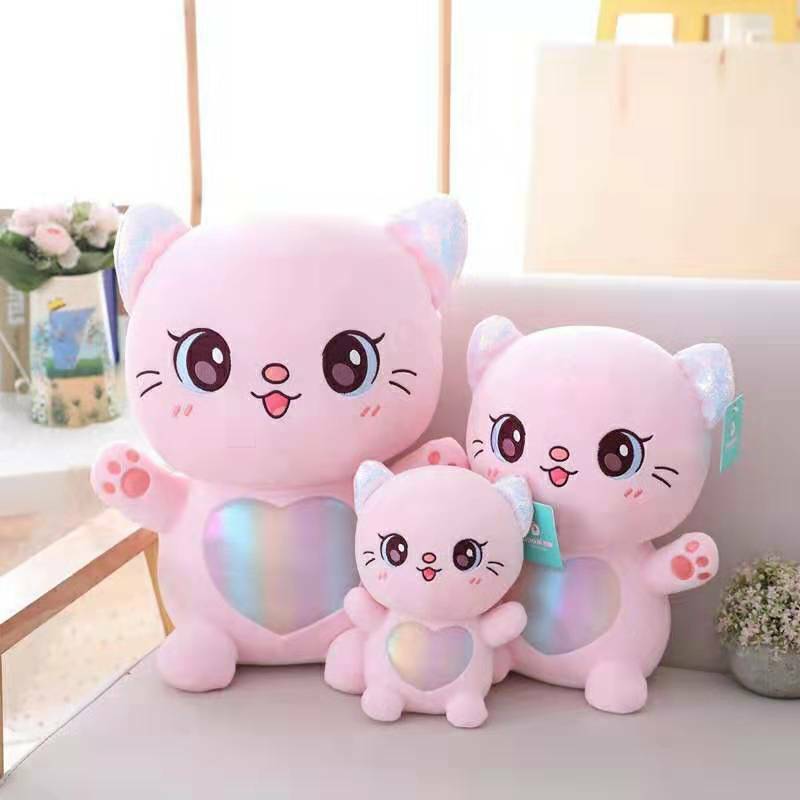 Cartoon Plushies Adorable Big-Eyed Cat Plush Toy - Perfect Cartoon Doll for Kids