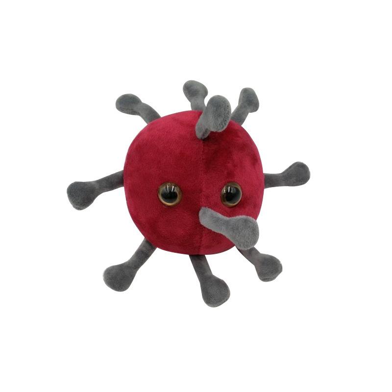 Cartoon Plushies Adorable Cartoon Virus Plush Doll - Perfect Stress Relief Toy