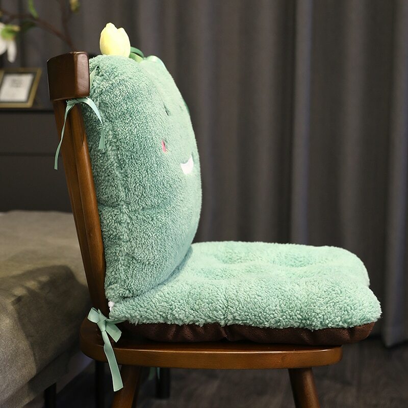Cartoon Plushies Adorable Siamese Cartoon Plush Cushion for Office & Home Comfort