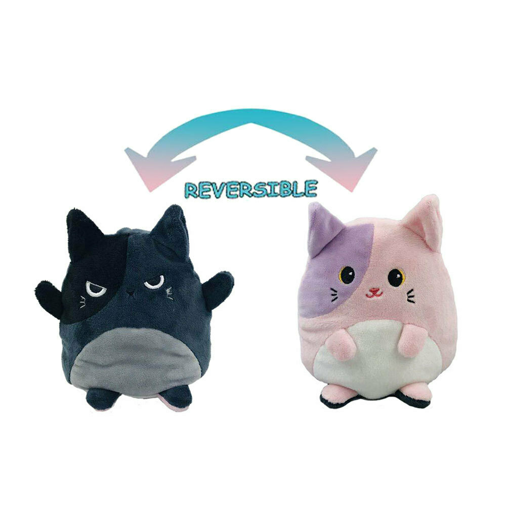 Cat Plushies 2-in-1 Flip Toy: Reversible Cuddle & Play Design