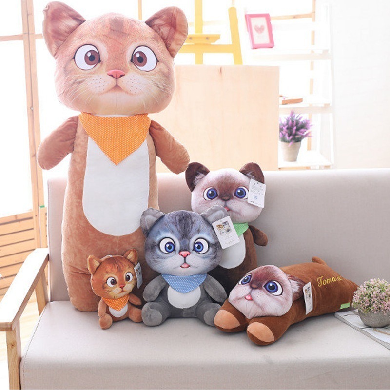 Cat Plushies: 3D Realistic, Soft, Lifelike Cuddle & Play Toy