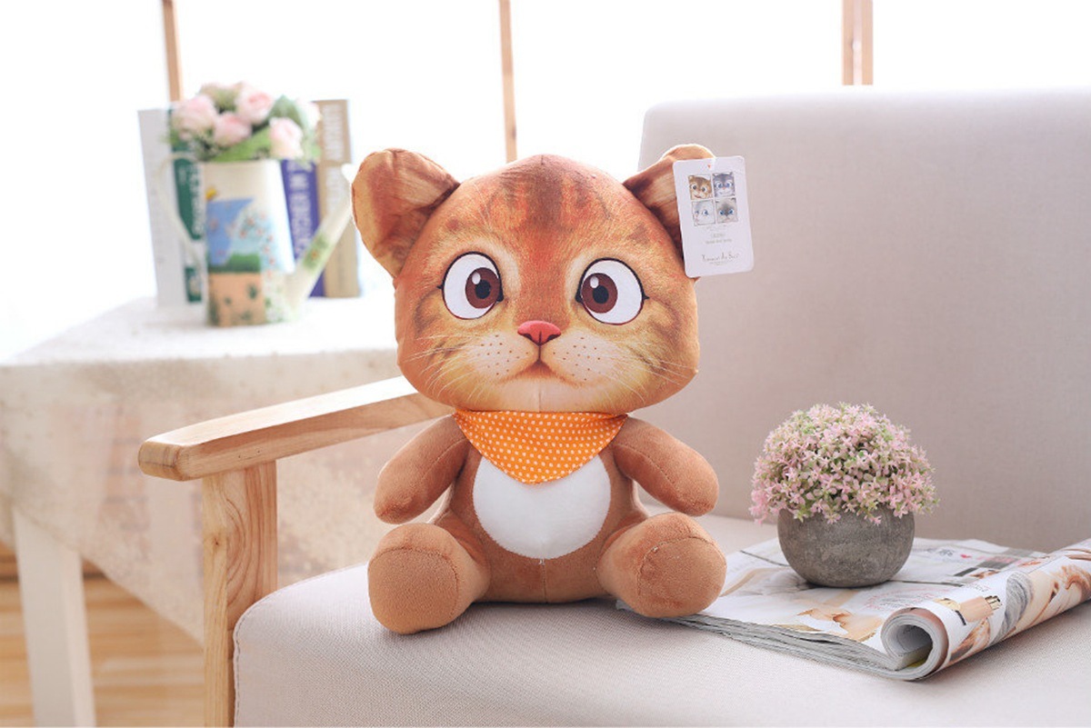 Cat Plushies 3D Simulation Cat Plush Toy Pillow - Adorable & Cuddly Doll Pendant