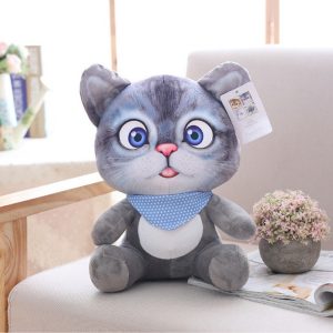 Cat Plushies: Adorable 3D Simulation Toy Pillow & Cuddly Doll Pendant
