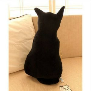 Cat Plushies: Adorable Back View Pillow for Cuddling & Home Decor