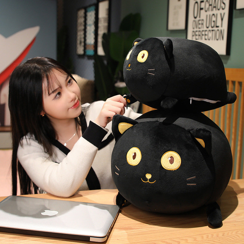 Cat Plushies Adorable Big-Eyed Plush Cat Toy: Perfect Cuddle Companion