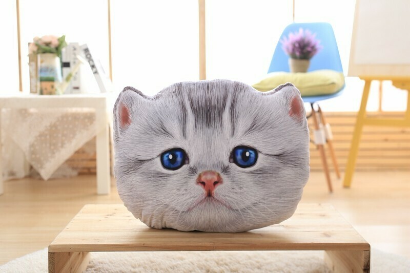 Cat Plushies: Adorable Car Cushion & Nap Pillow - 40cm/50cm Stuffed Toy