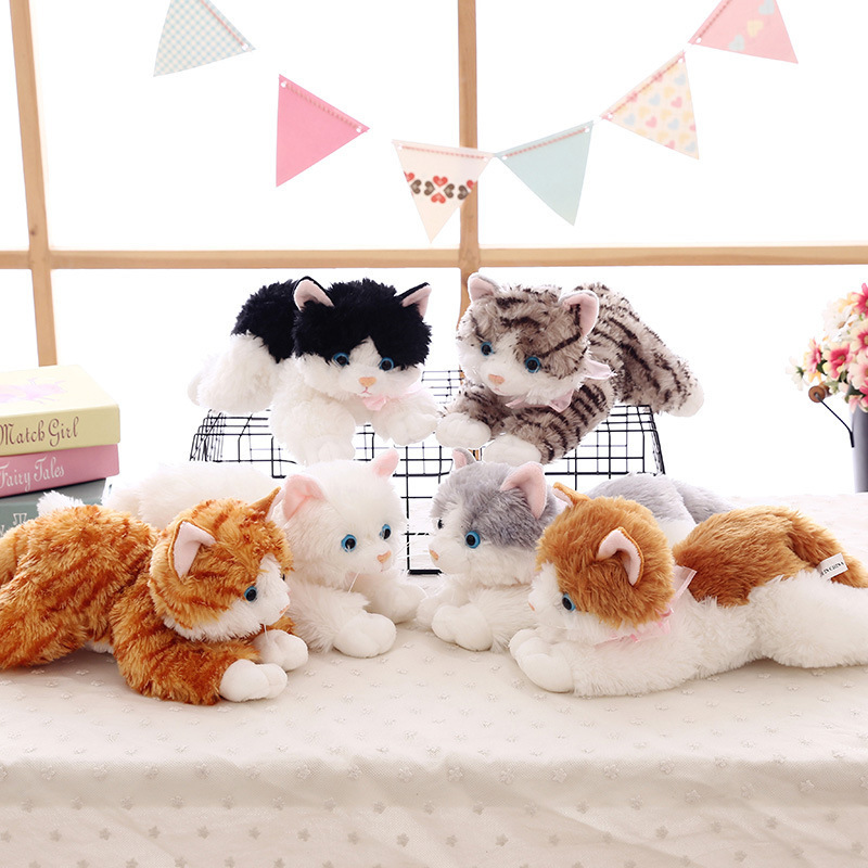 Cat Plushies Adorable Cat-Shaped Plush Toy: Perfect Doll Ornament for Cat Lovers