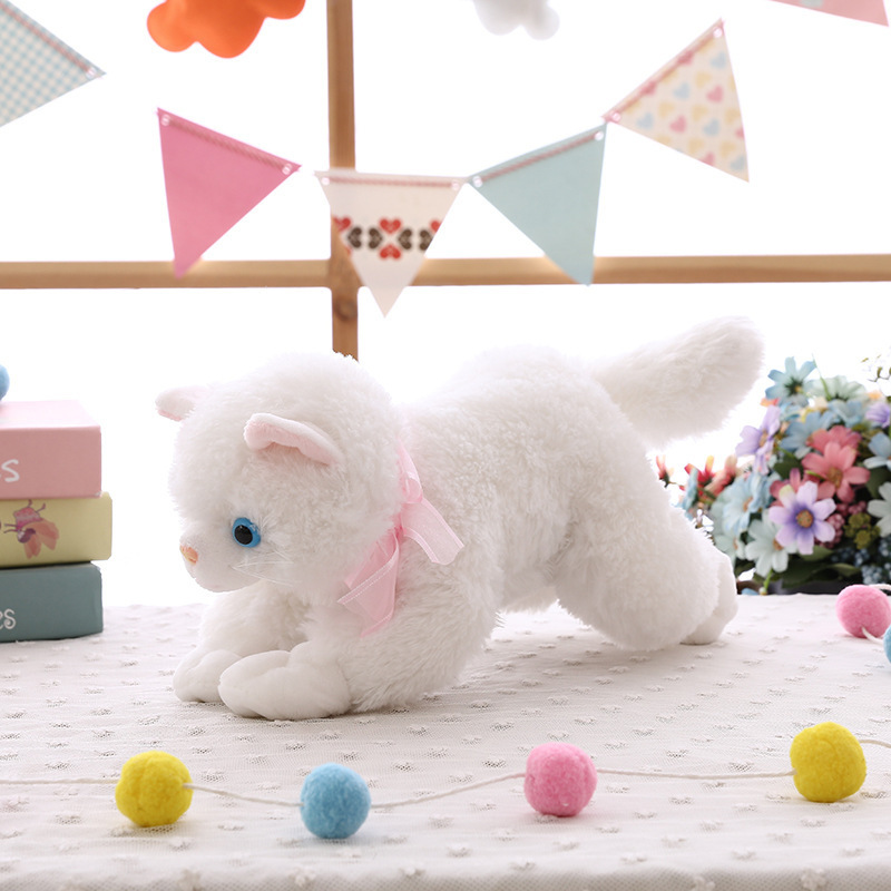 Cat Plushies Adorable Cat-Shaped Plush Toy: Perfect Doll Ornament for Cat Lovers