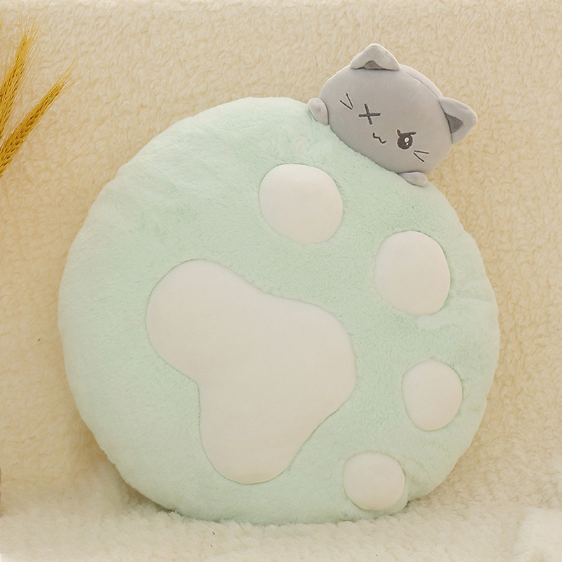 Cat Plushies Adorable Cat Paw Plush Pillow - Perfect for Bay Windows & Cuddles