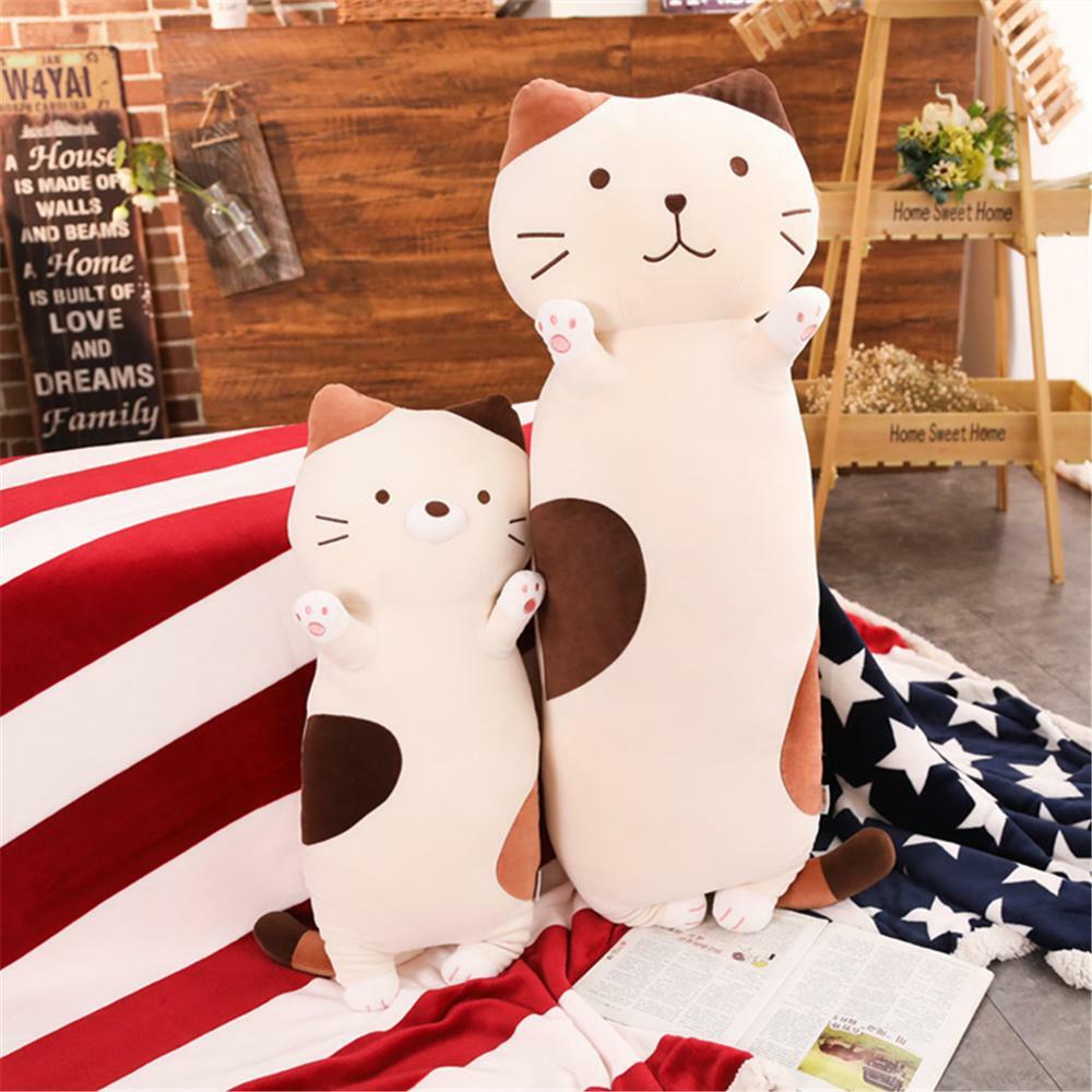 Cat Plushies Adorable Cat Plush Pillow - Long Cartoon Sleep Companion & Cushion