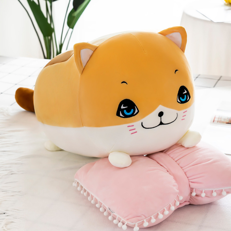 Cat Plushies Adorable Cat Plush Toy: Large Sleeping Bed Pillow & Perfect Birthday Gift