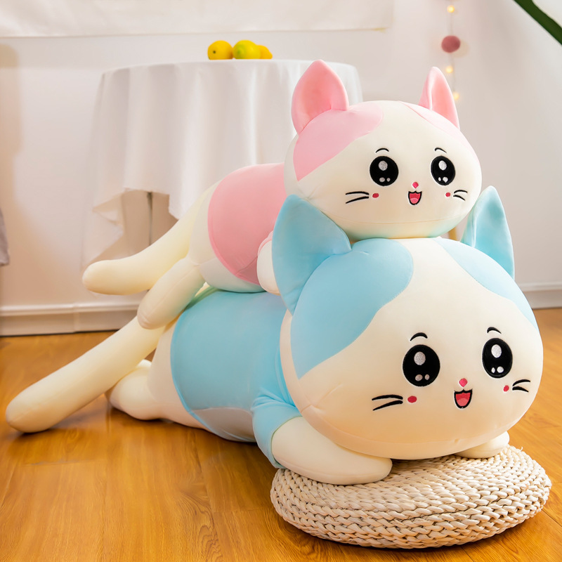 Cat Plushies Adorable Long Cat Plush Toy: Perfect Sofa Cushion & Throw Pillow