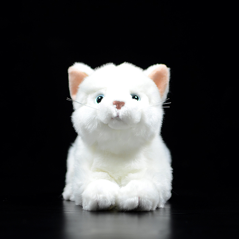 Cat Plushies Adorable Pure White Cat Plush Toy - Perfect Cuddle Companion