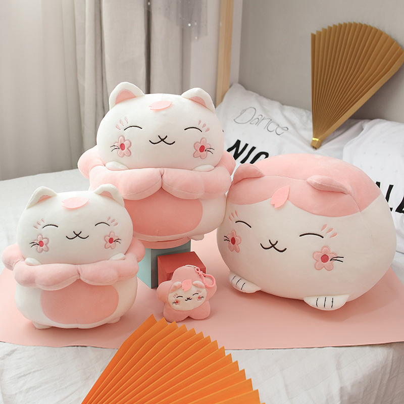 Cat Plushies Adorable Sakura Cat Plush Toy - Perfect Gift for Cat Lovers