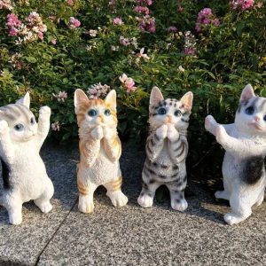 Cat Plushies Adorable Simulation Kittens: Perfect for Living Room, Bedroom & Garden Decor