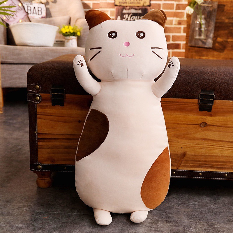 Cat Plushies Adorable Soft Velvet Cat Pillow: Perfect Multi-Purpose Doll for Kids