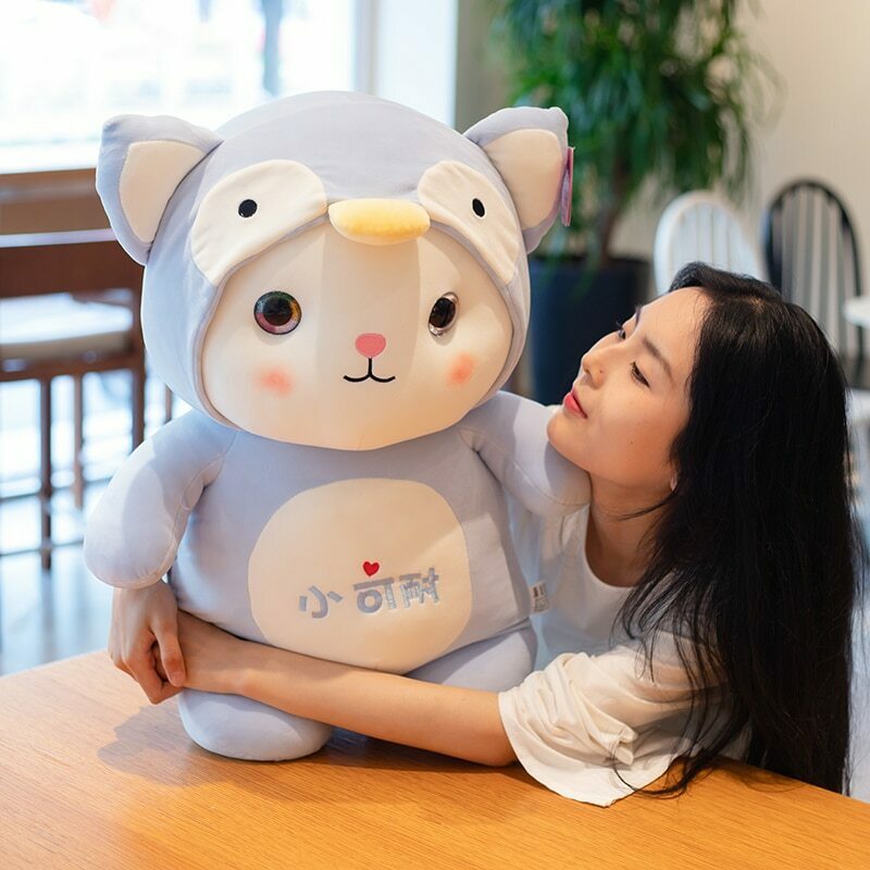Cat Plushies: Adorable Standing Cartoon Doll for Kids & Cat Lovers