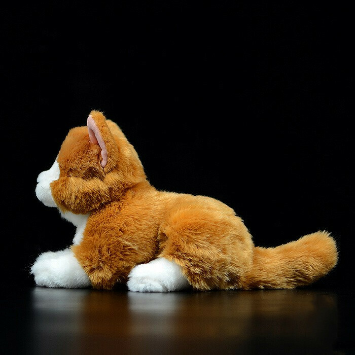 Cat Plushies: Adorable Yellow & White Toy - Perfect Cat Lovers Gift