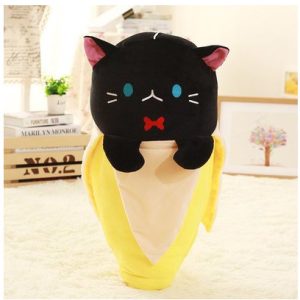 Cat Plushies: Banana Pillow - Cuddly Companion for Kids & Adults