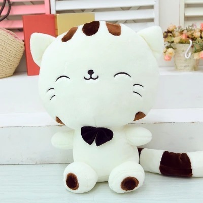 Cat Plushies Big Face Cat Plush Toy: Cute Pillow Doll for Kids' Birthdays & Gifts