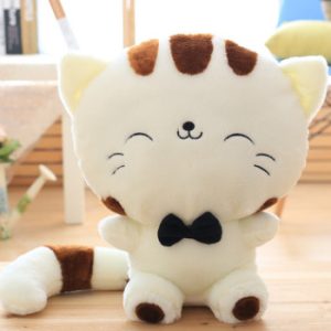 Cat Plushies Colorful 45cm Big Face Cat Plush Toy: Cute Stuffed Animal Pillow for Kids